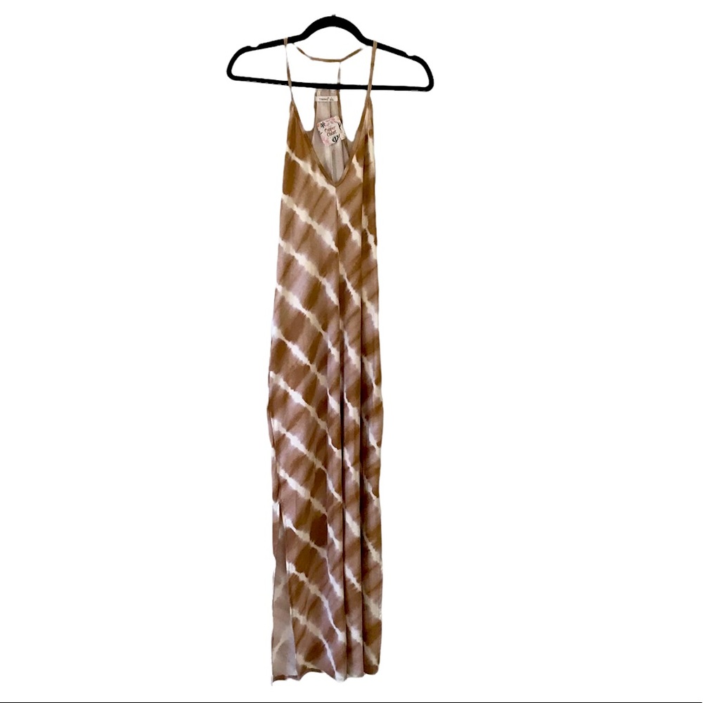 NWT tie-dye maxi length beachy boho dress size large